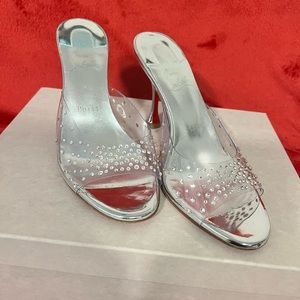 Christian Louboutin Crystal Mules